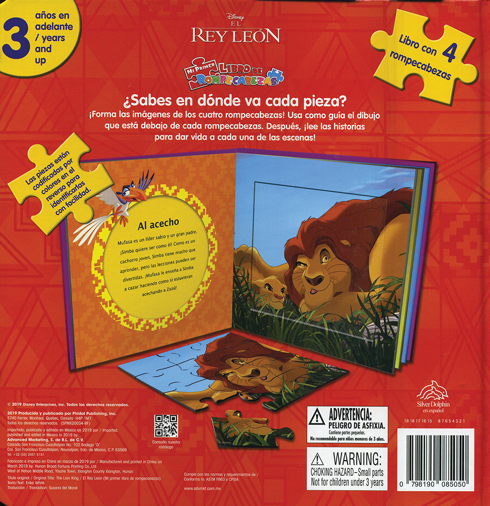 MI PRIMER LIBRO DE ROMPECABEZAS: EL REY LEON