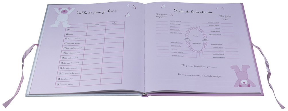 ALBUM FOTOGRÁFICO: NUESTRO BEBE: MI PRIMER LIBRO DE RECUERDOS NIÑA