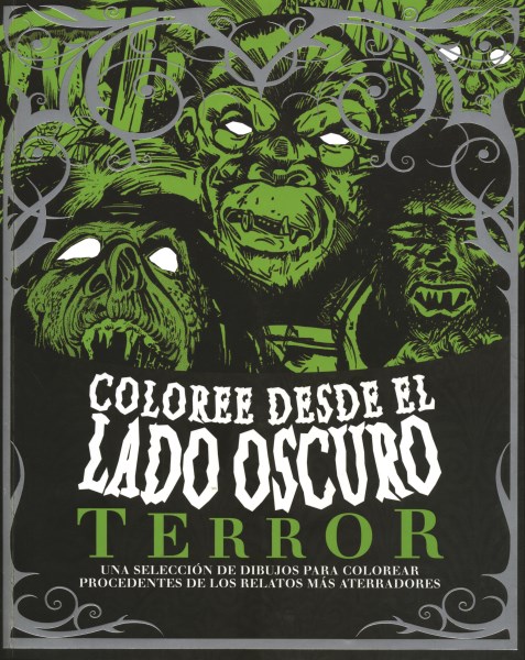 Libro coloree desde el lado oscuro TERROR
