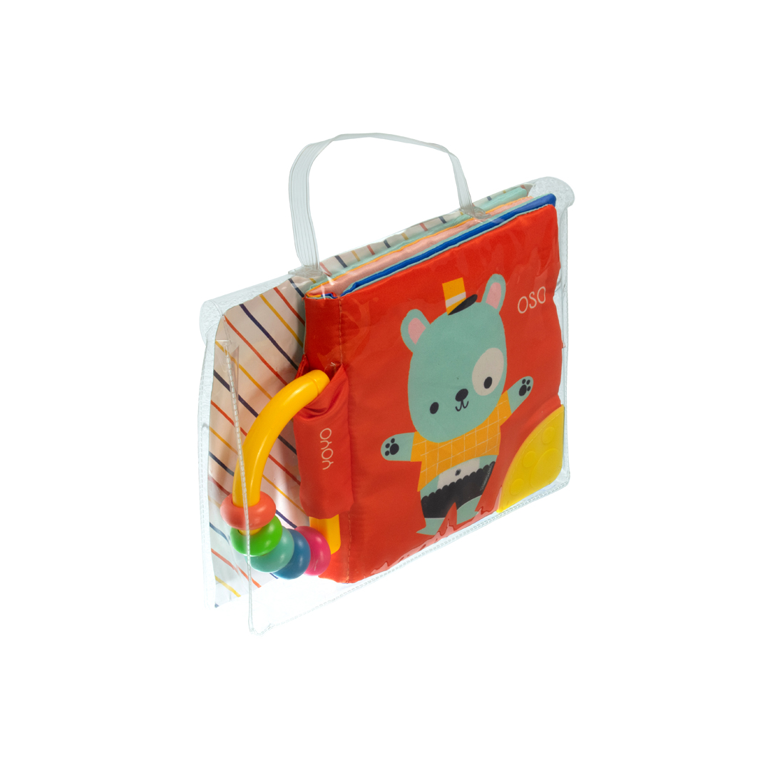 Cuento Interactivo suave con sonaja y mordedera Oso - 9789463781664