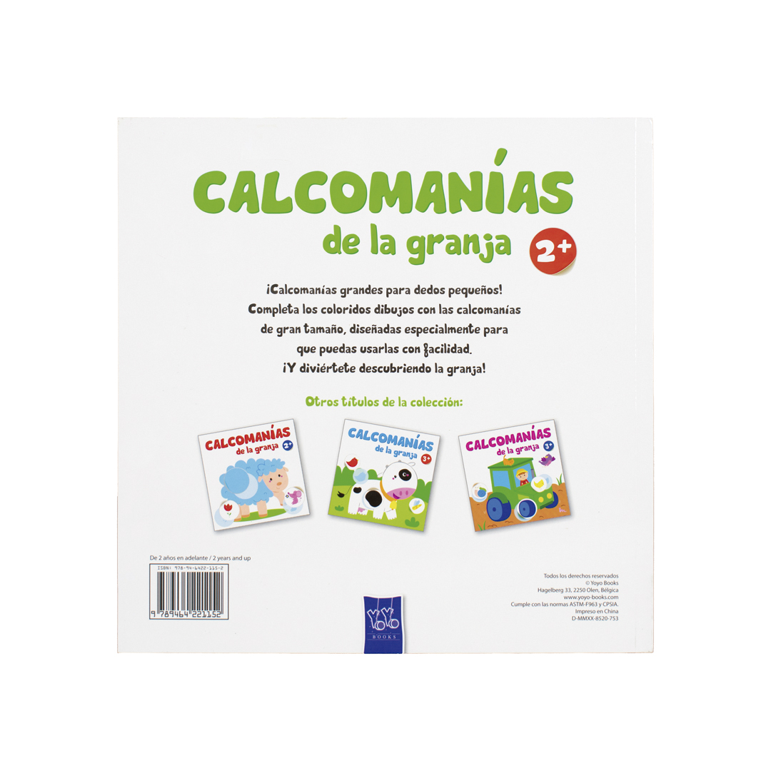 CALCOMANIAS DE LA GRANJA 2+ POLLITO - 9789464221152-3