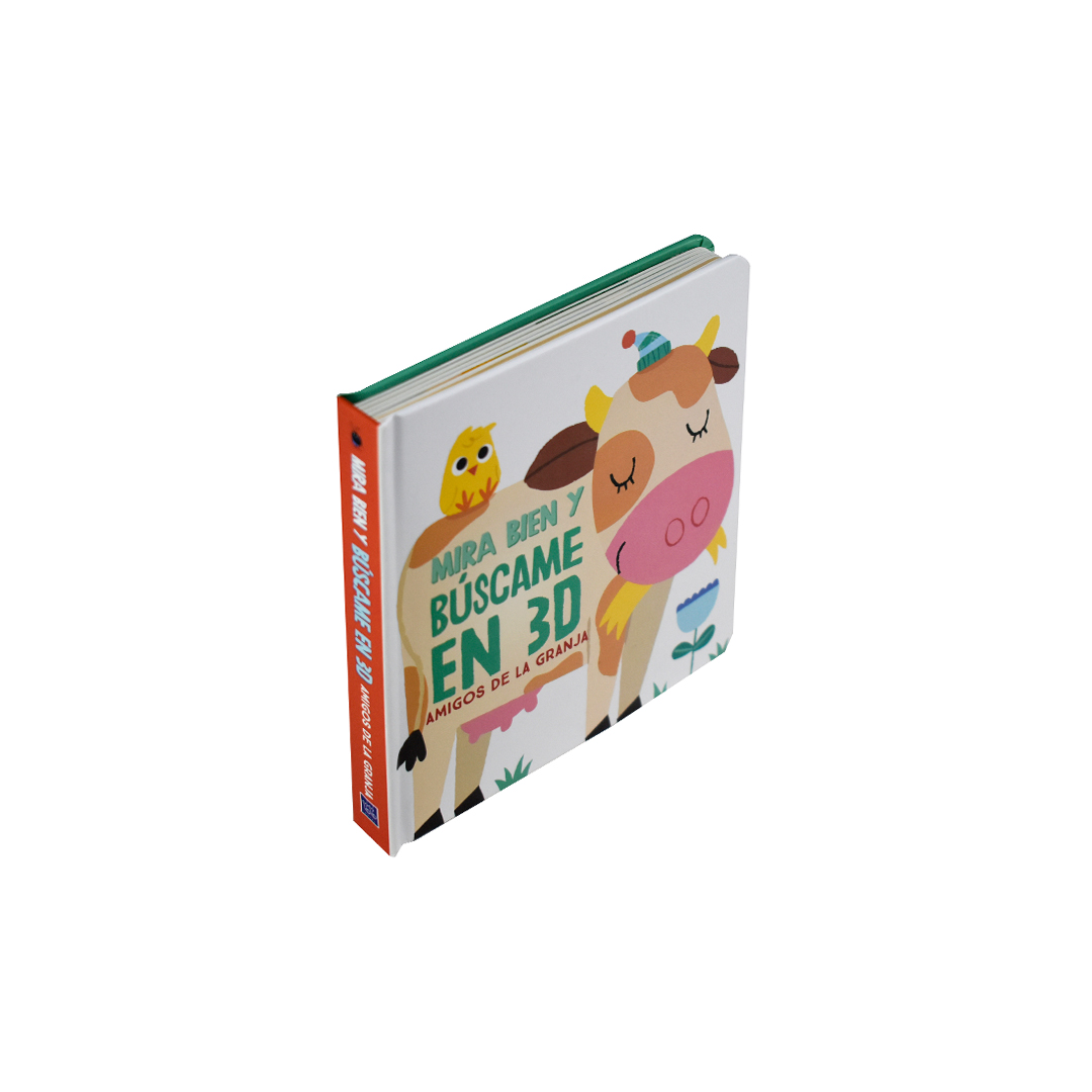 Libro Infantil MIRA BIEN Y BUSCAME EN 3D AMIGOS DE LA GRANJA - 9789464221459