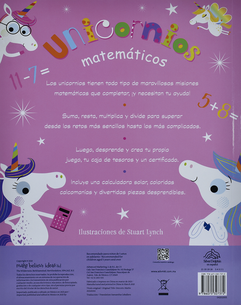 Libro Infantil: Matematicos Unicornios