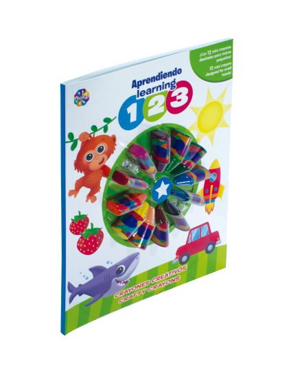 Libro Infantil CRAYONES CREATIVOS APRENDIENTO 123 - 9782764352496