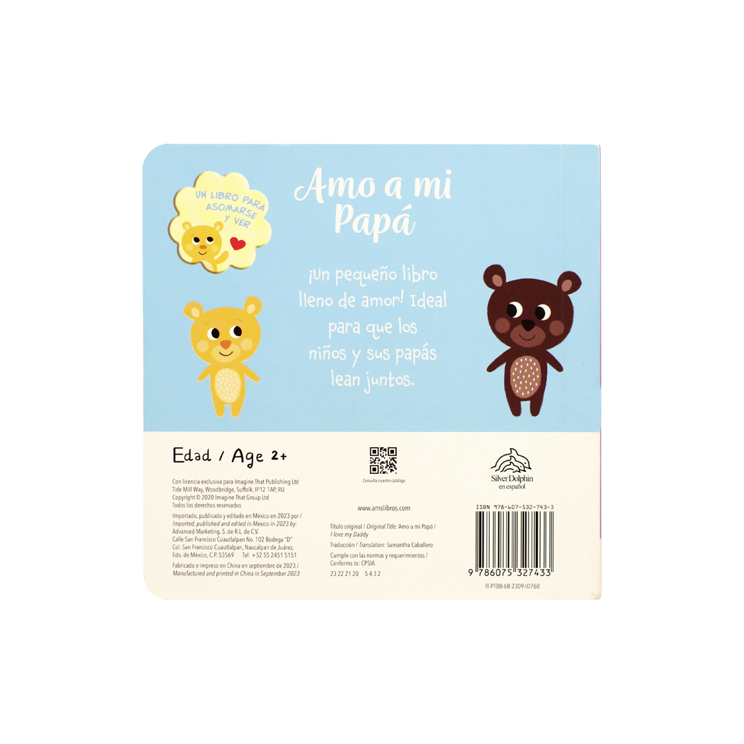 Cuento infantil para asomarse y ver Amo a mi papá - 9786075327433-3