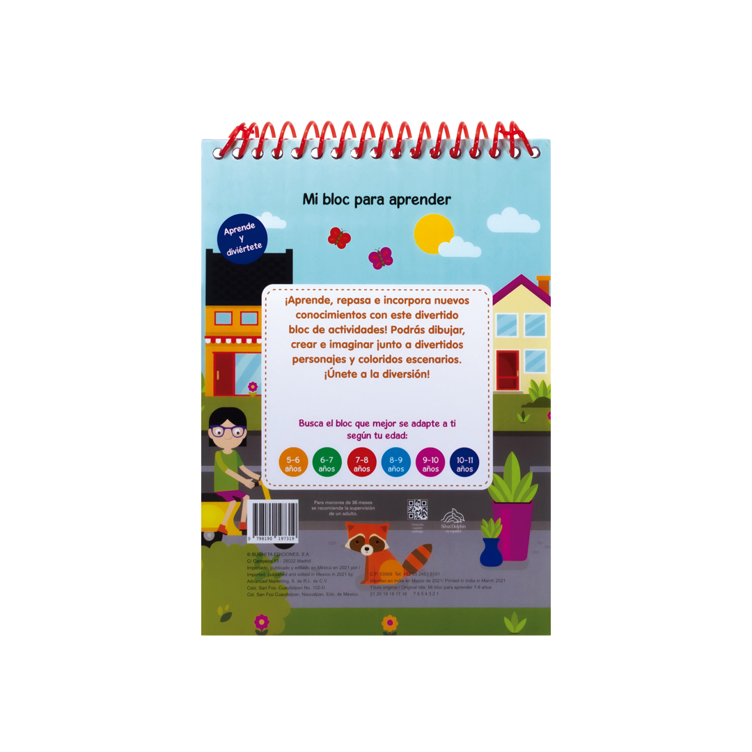 MI BLOC PARA APRENDER 7-8 AÑOS - 0798190197319-2