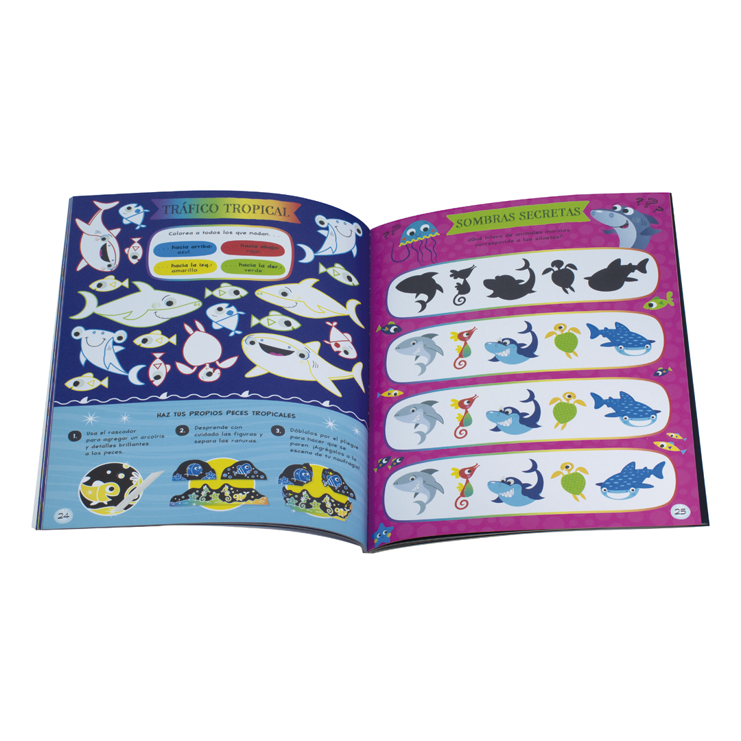 RASCA Y BRILLA TIBURONES DIVERTIDOS - 9786075327341-1