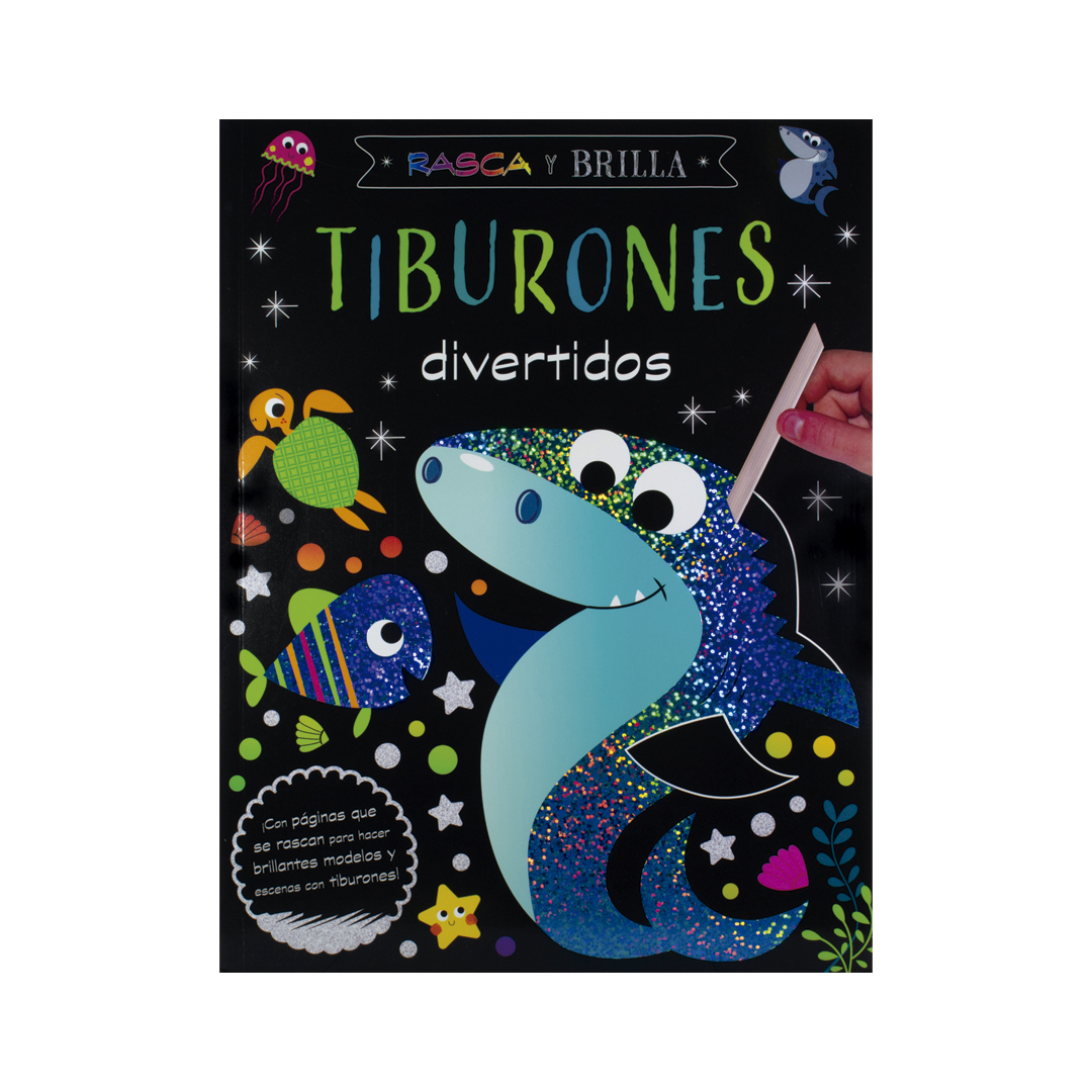 RASCA Y BRILLA TIBURONES DIVERTIDOS - 9786075327341-2