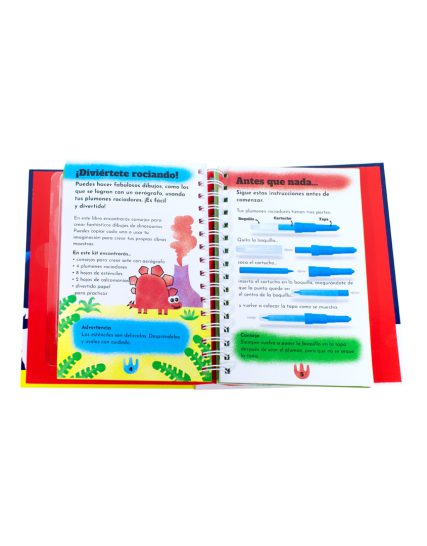 Libro Infantil Arte con Aerografo Dinosaurios Rugientes. - 0685071560426-1