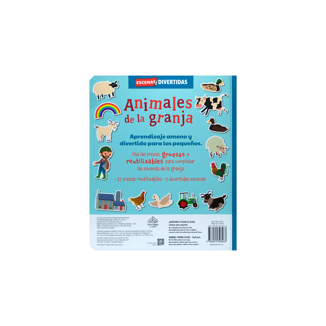 Libro Infantil ESCENAS DIVERTIDAS ANIMALES DE LA GRANJA - 9786075328263-3