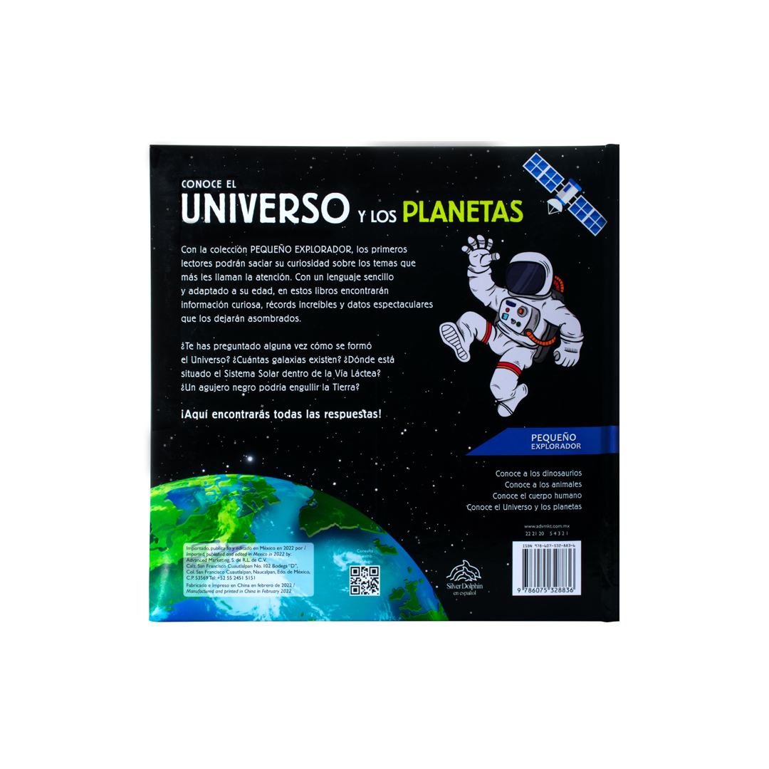 Libro Infantil Pequeño Explorador Conoce el universo y los planetas - 9786075328836-3
