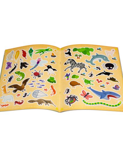 Libro Interactivo con calcomanías 100 Datos Sorprendentes sobre los animales - 9789464227833-1