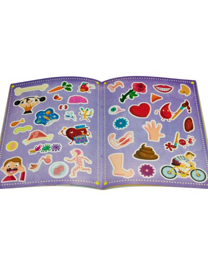 Libro Interactivo con calcomanías 100 Datos fantasticos sobre el cuerpo - 9789464227826-1