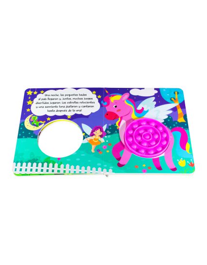 Libro Pop It Apretando Burbujas La Tierra Mágica de los Unicornios. - 9786075328904-1