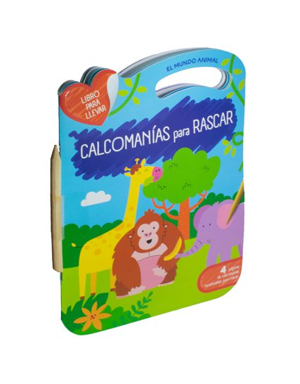 Libro con calcomanías El mundo animal - 9789464221275-