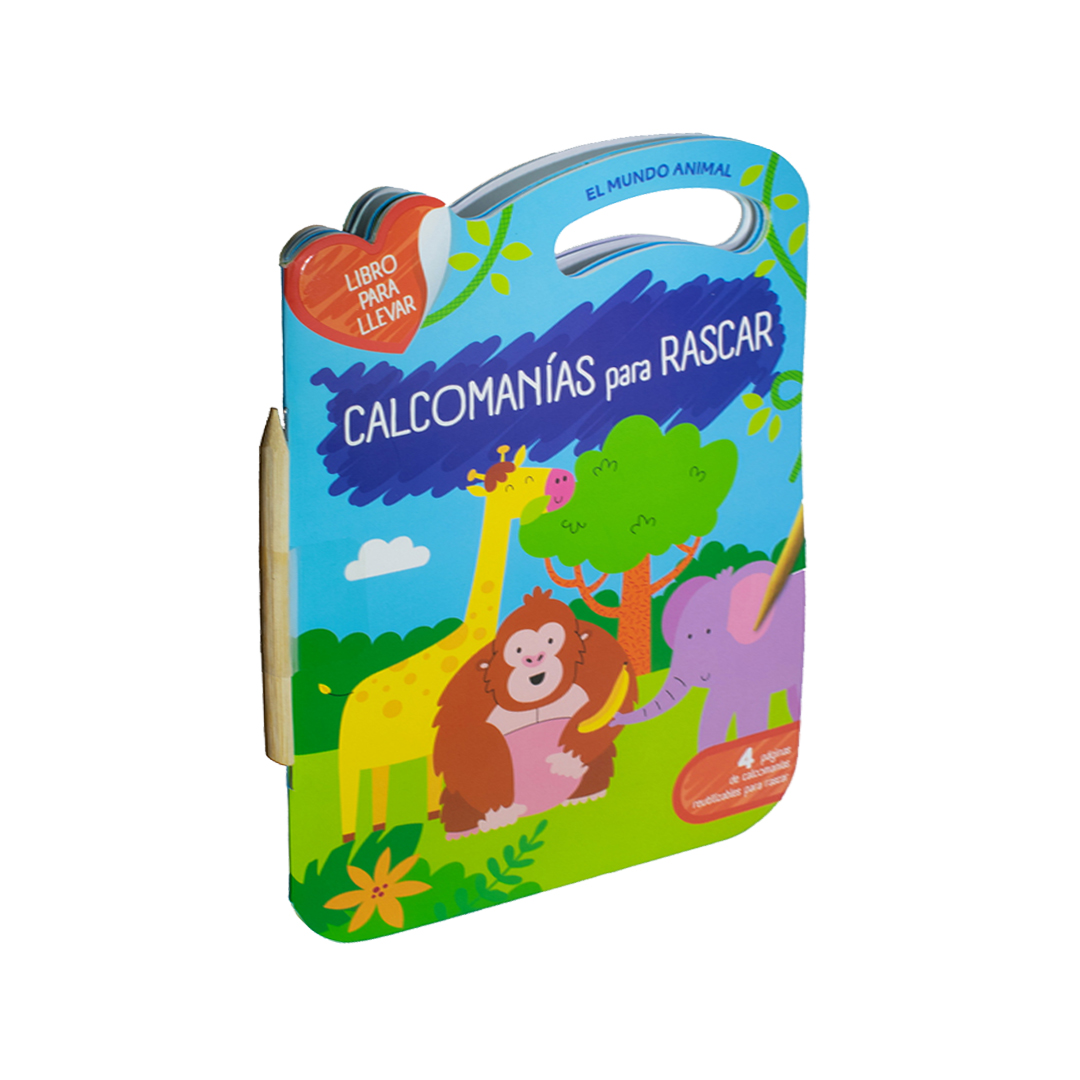 Libro con calcomanías El mundo animal - 9789464221275-