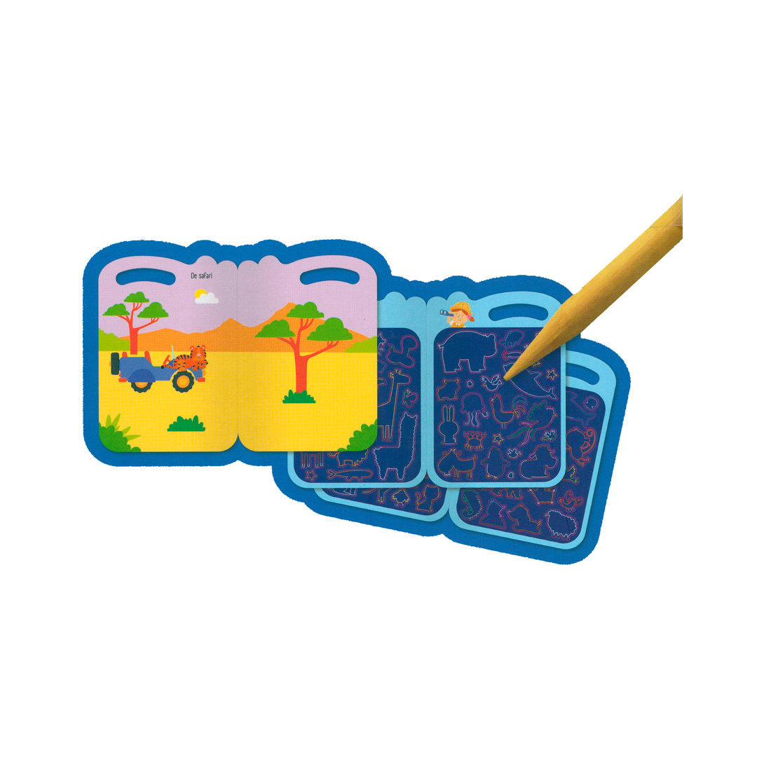 Libro con calcomanías El mundo animal - 9789464221275-1