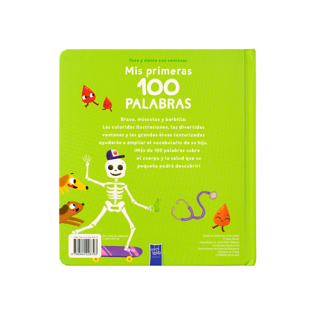 Libro con ventanas Mis primeras 100 palabras Mi cuerpo - 9789464228793-3