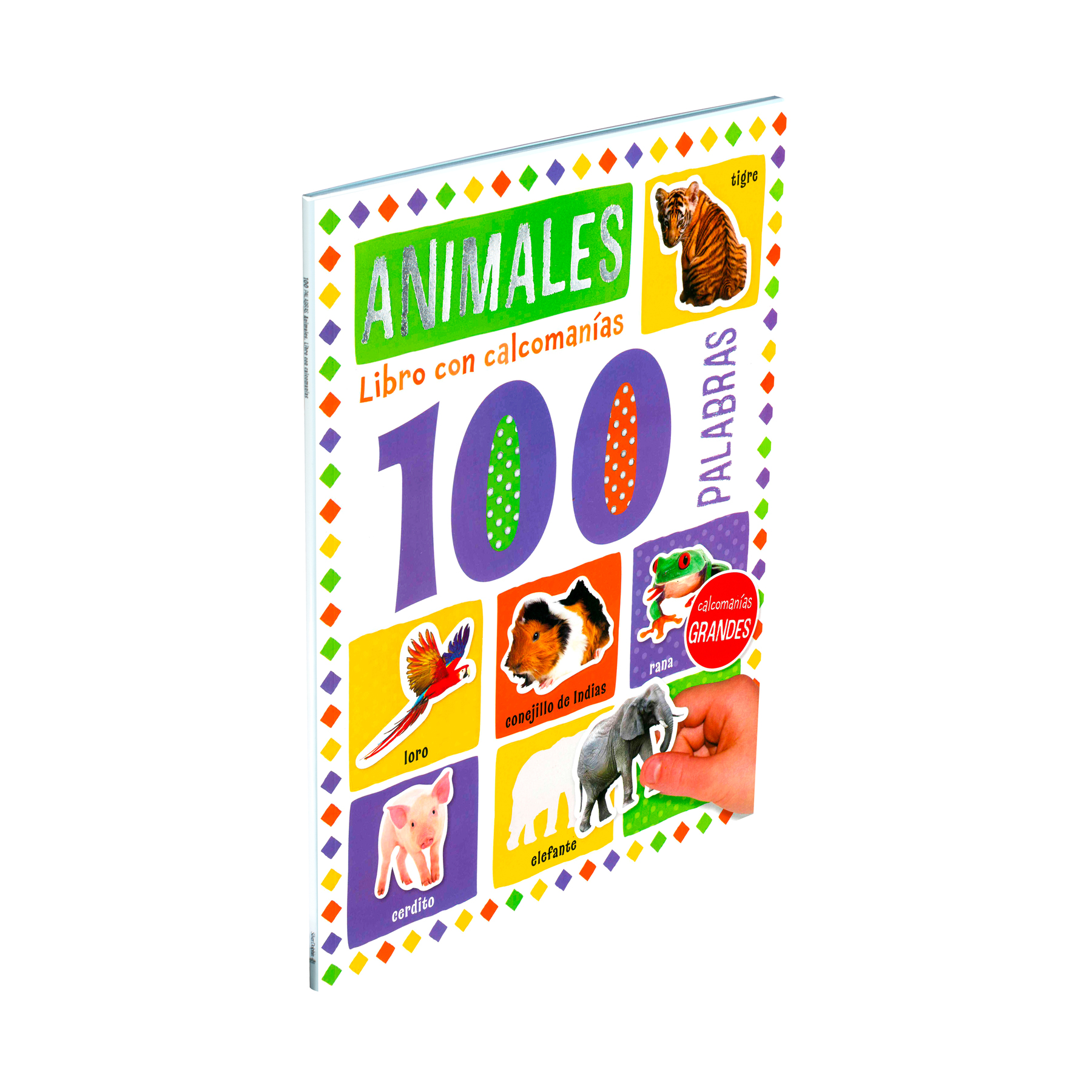 Libro de actividades con calcomanías 100 palabras Animales - 0685071667033