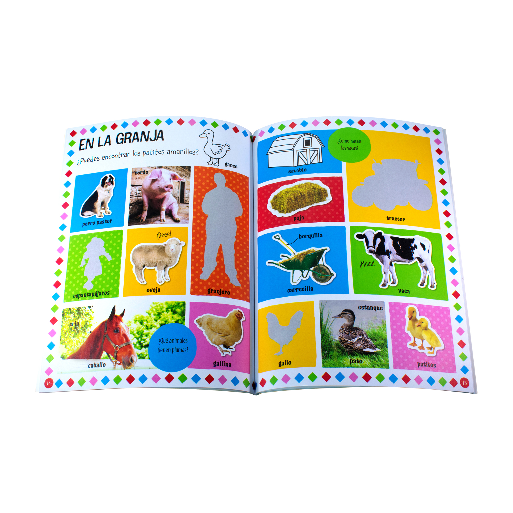 Libro de actividades con calcomanías 100 palabras Primeras Palabras - 0685071351871