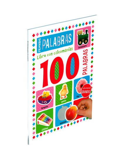 Libro de actividades con calcomanías 100 palabras Primeras Palabras - 0685071351871
