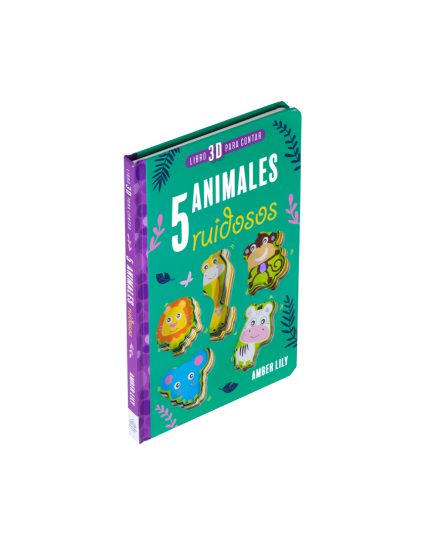 Libro infantil 3D para contar 5 Animales Ruidosos - 9786075328195