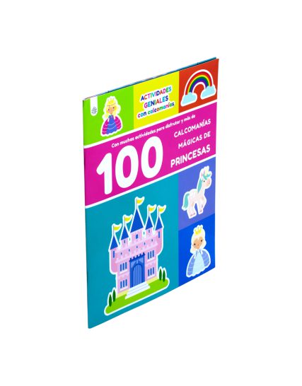 Libro interactivo Actividades geniales 100 Calcomanias divertidas de Princesas - 0685071236796