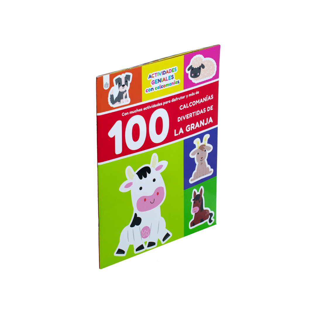 Libro interactivo Actividades geniales 100 Calcomanias divertidas de la granja - 0685071367421
