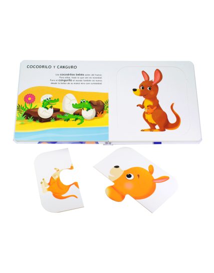 Libro para colorear Mezclados Los animales y sus bebés - 9789464228847-1