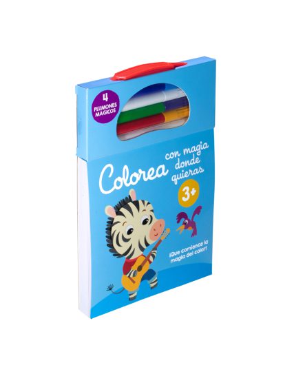 Libro para colorear con mágia donde quieras 3 + - 9789464229318
