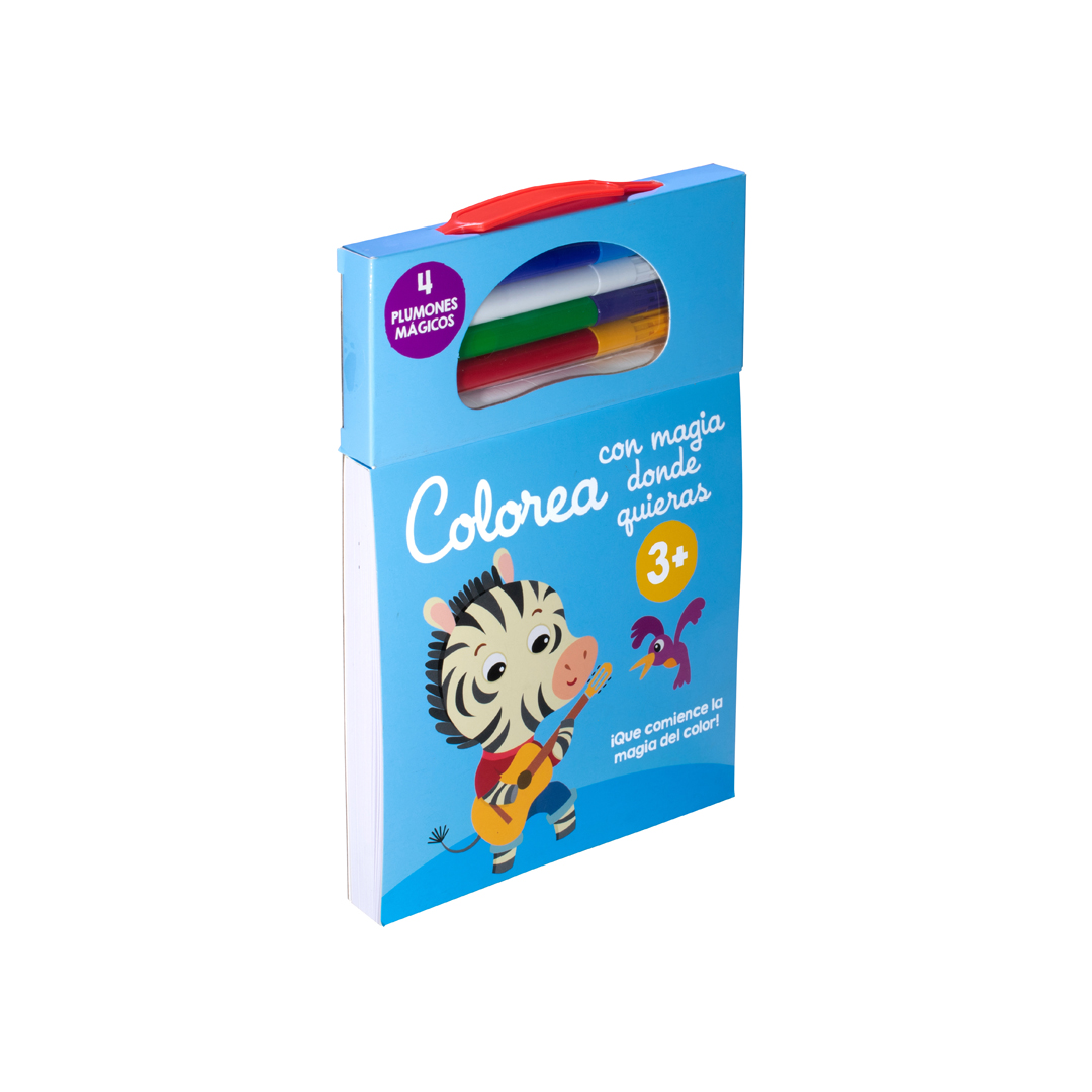 Libro para colorear con mágia donde quieras 3 + - 9789464229318