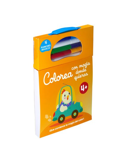 Libro para colorear con mágia donde quieras 4 + - 9789464229325