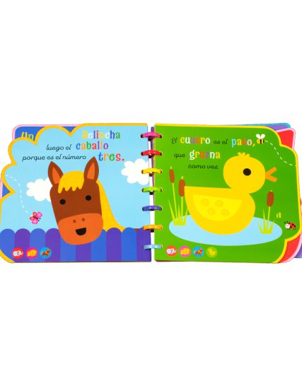 Cuento con textura arcoíris Mágico Cuenta a los animales - 9786075328669-1