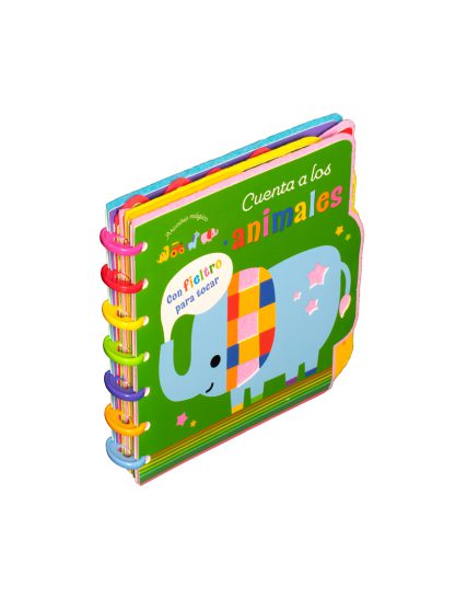Cuento con textura arcoíris Mágico Cuenta a los animales - 9786075328669