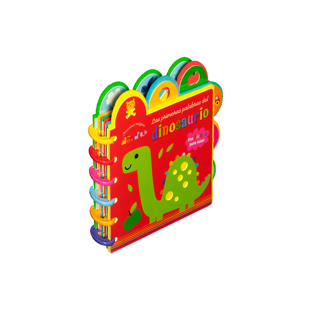 Cuento con textura arcoíris Mágico Las primeras palabras del dinosaurio - 9786075328683