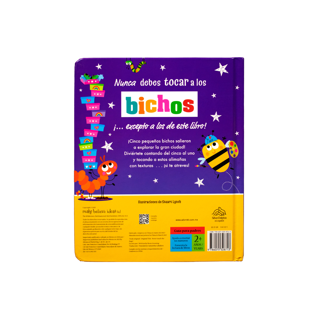 Cuento con textura ¡Nunca toques a los bichos! - 9786075328713-3