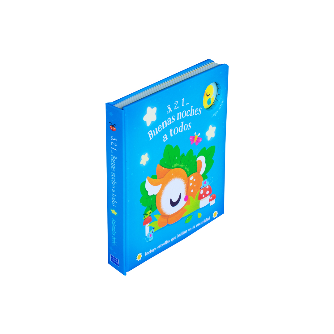 Cuento interactivo 3, 2, 1… Buenas noches a todos Animales bebés - 9789464227925