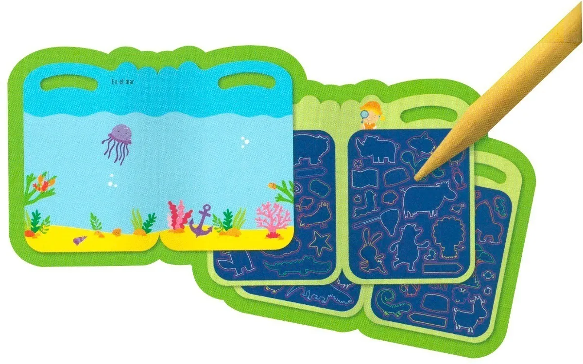 LIBRO INFANTIL CON CALCOMANIAS: ¡NOS MOVEMOS!