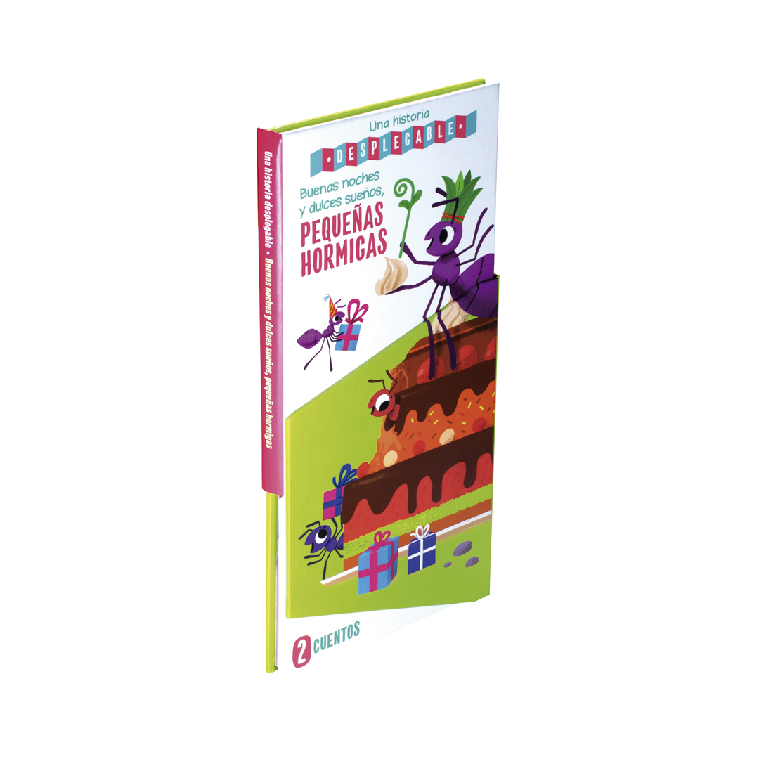 LIBRO INFANTIL UNA HISTORIA DESPLEGABLE BUENAS NOCHES Y DULCES SUEÑOS, PEQUEÑAS HORMIGAS - 9789464228861