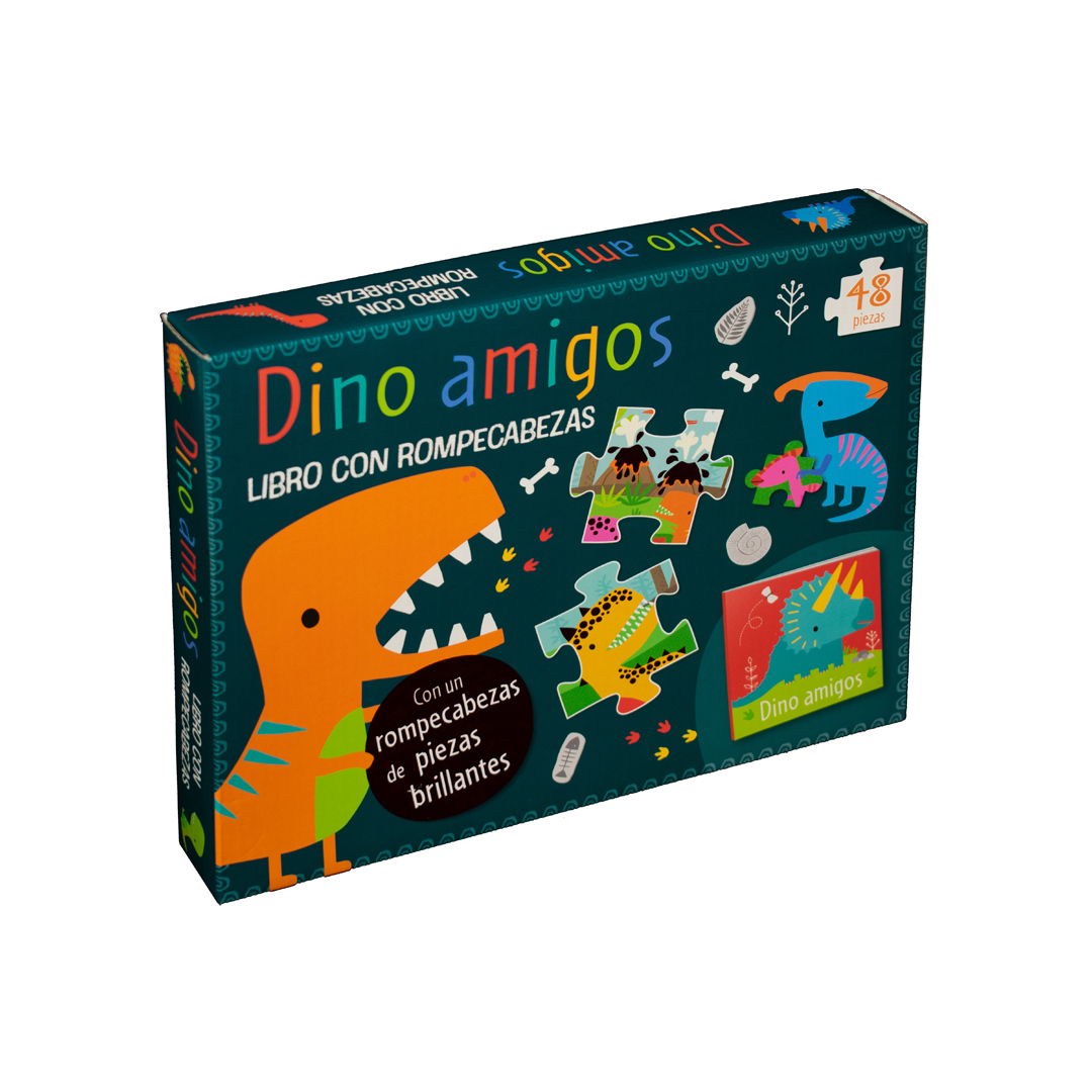 Libro con rompecabezas Dino amigos - 0685071774670
