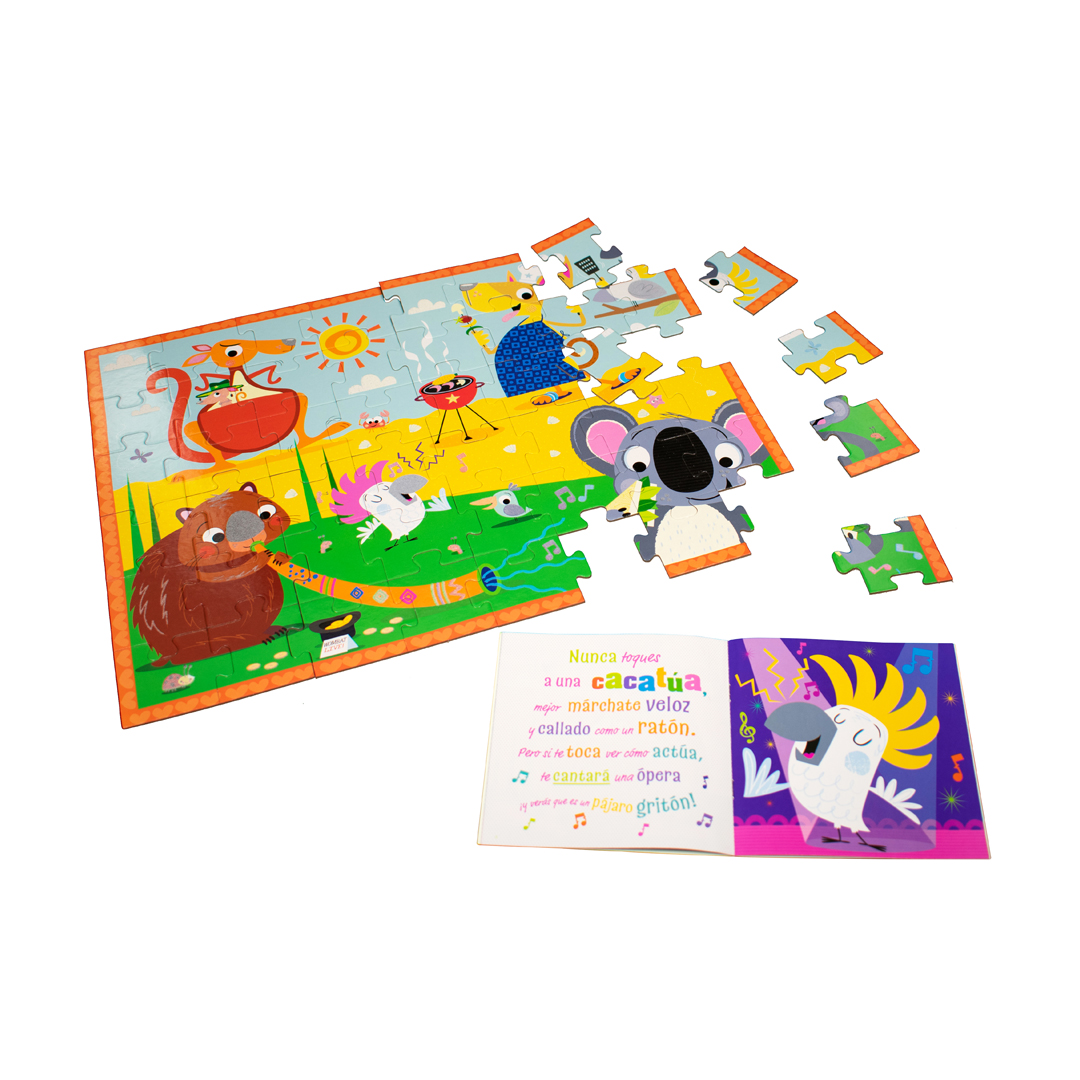 Libro con rompecabezas ¡Nunca toques a un koala! - 0685071992371-1