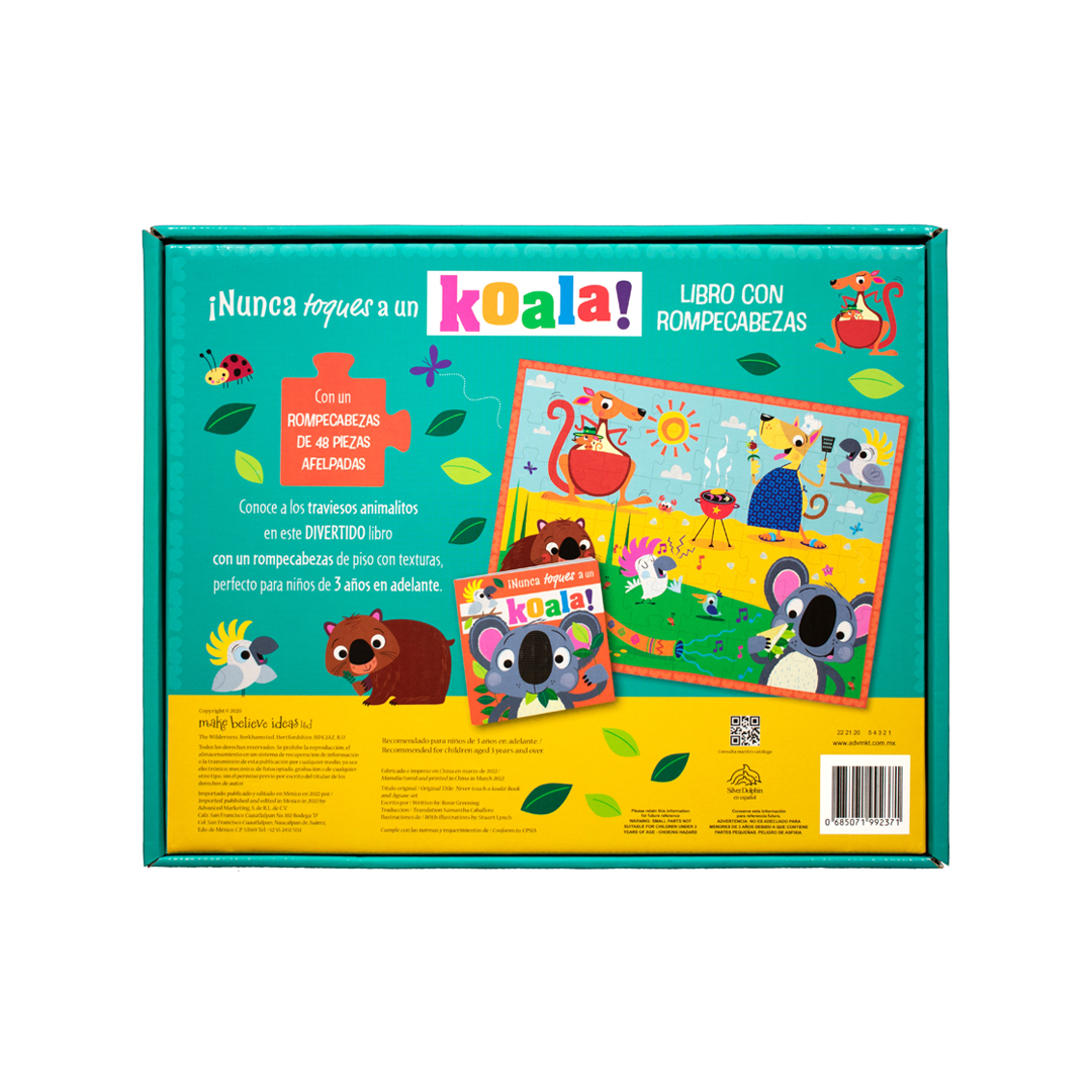Libro con rompecabezas ¡Nunca toques a un koala! - 0685071992371-3