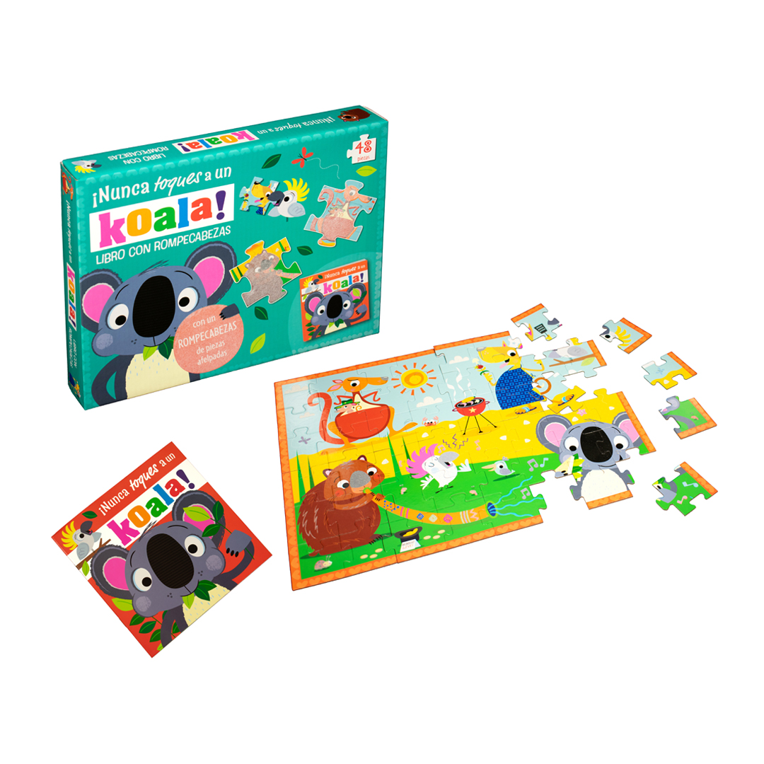 Libro con rompecabezas ¡Nunca toques a un koala! - 0685071992371-4