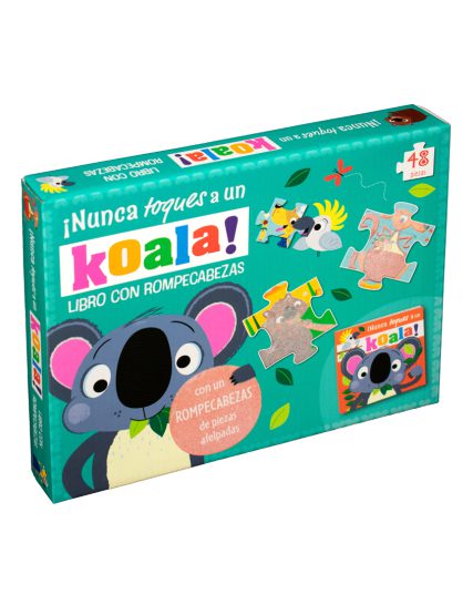 Libro con rompecabezas ¡Nunca toques a un koala! - 0685071992371