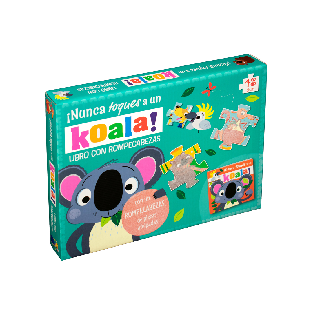 Libro con rompecabezas ¡Nunca toques a un koala! - 0685071992371