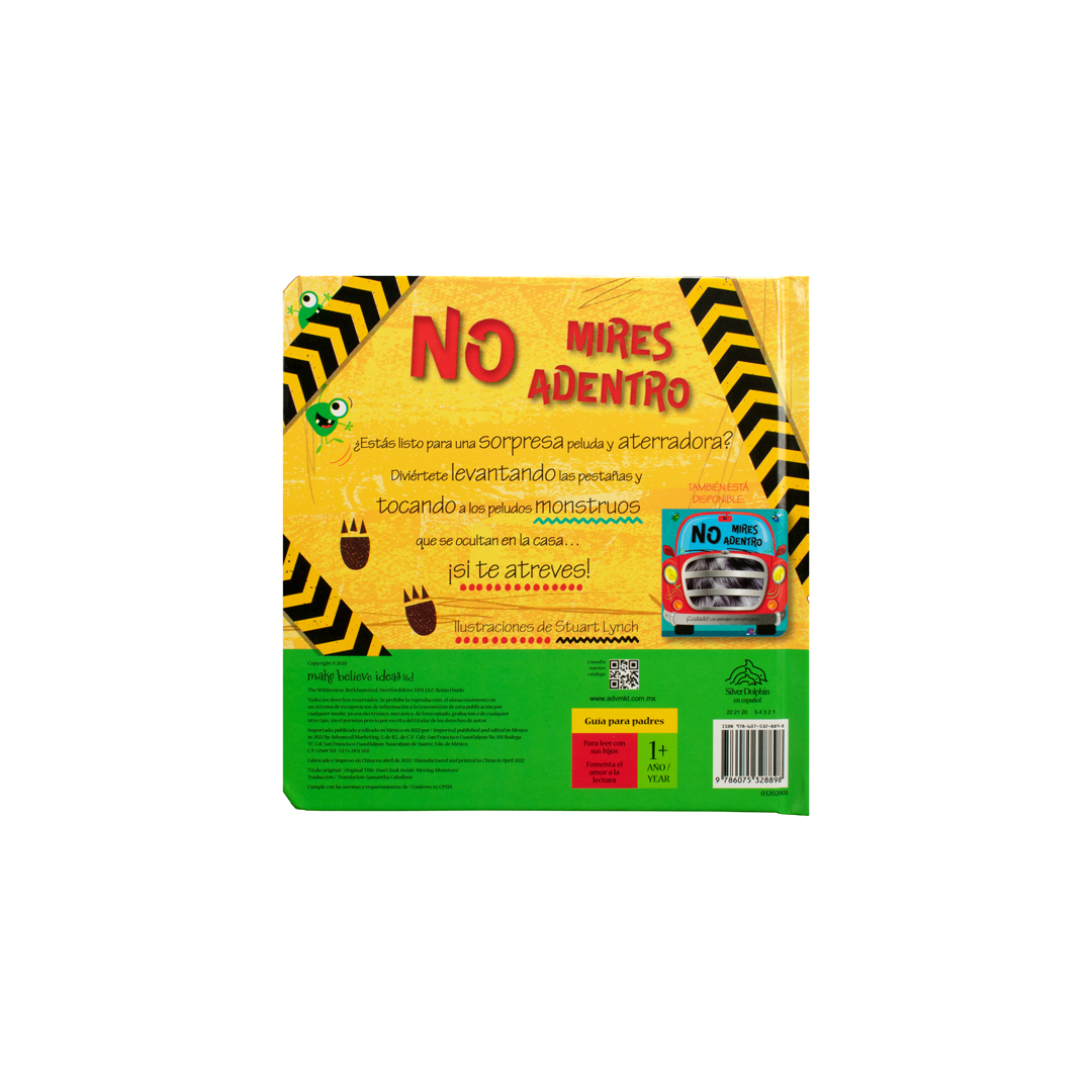 Libro con textura No mires dentro ¡Cuidado! Los monstruos se metieron en la casa - 9786075328898-3