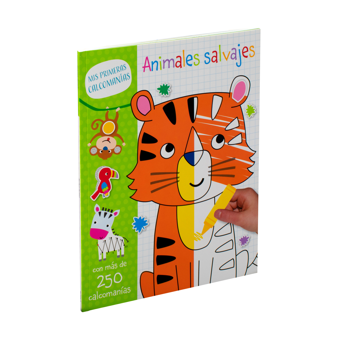 Libro de actividades Mis primeras calcomanias Animales Salvajes - 0685071933916