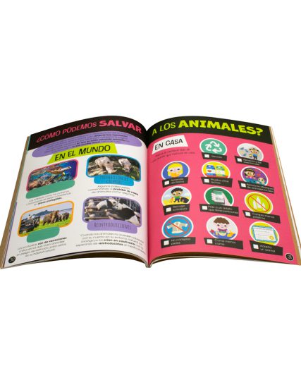 Libro de actividades con Calcomanías Nuestro Maravilloso Planeta Ayuda a salvar a los animales - 0685071653135-1