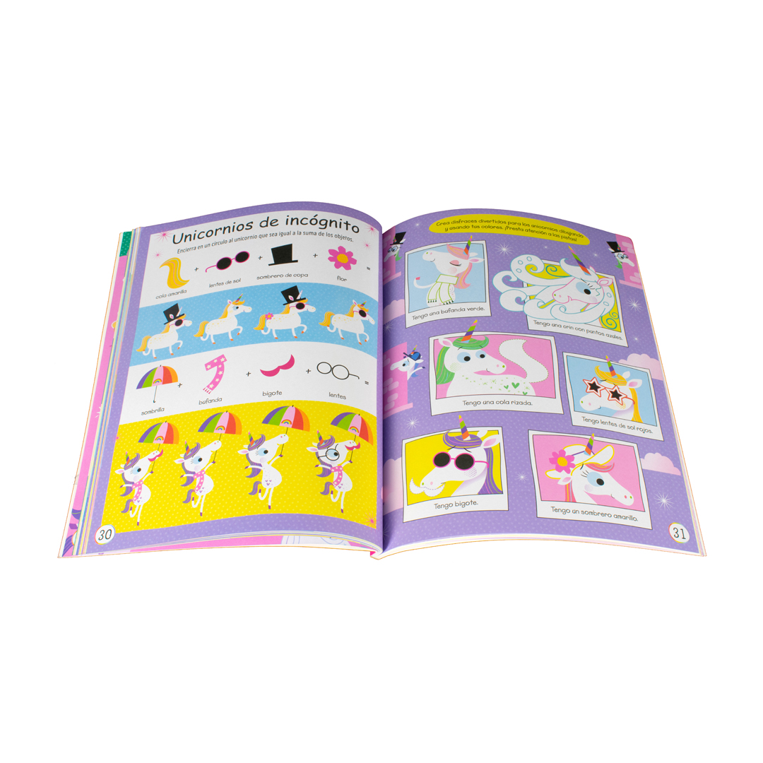 Libro de actividades con Calcomanías esponjosas 3D Unicornios - 0685071623107-1