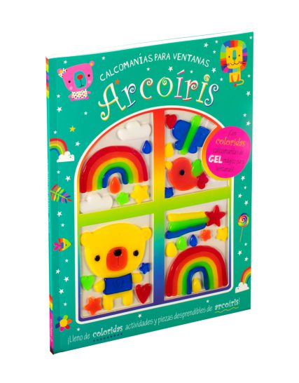 Libro de actividades con Calcomanías para ventanas Arcoíris - 0685071009819